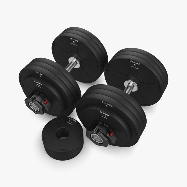 ELEIKO LOADABLE DUMBBELL SET VULCANO — 40 KG